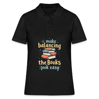 Accountant - Women's Polo Shirt - black - Front - Ailine (174cm)