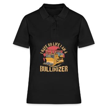 Bulldozer Planierraupe - Polo Femme - noir - Devant - Ailine (174cm)
