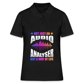 Analyseur audio - Polo Femme - noir - Devant - Ailine (174cm)