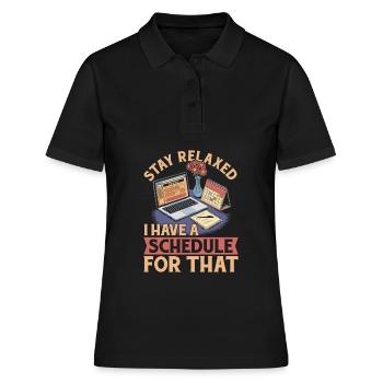 Event planner - Women's Polo Shirt - black - Front - Ailine (174cm)