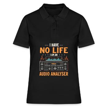 Analyseur audio - Polo Femme - noir - Devant - Ailine (174cm)