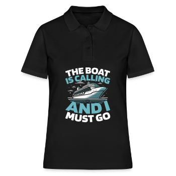 Kreuzfahrt - Frauen Polo Shirt - Schwarz - Vorne - Ailine (174cm)
