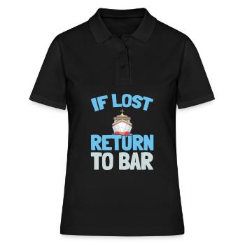 Kreuzfahrt - Frauen Polo Shirt - Schwarz - Vorne - Ailine (174cm)