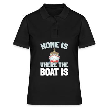 Kreuzfahrt - Frauen Polo Shirt - Schwarz - Vorne - Ailine (174cm)