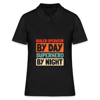 Boiler operators - Women's Polo Shirt - black - Front - Ailine (174cm)