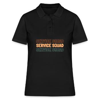 Day Trading Day Trader Squad - Polo Femme - noir - Devant - Ailine (174cm)
