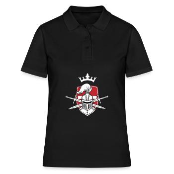 Crusader Knight Christianity Christian Crusade - Women's Polo Shirt - black - Front - Ailine (174cm)