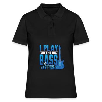 Basse musique basse guitare - Polo Femme - noir - Devant - Ailine (174cm)
