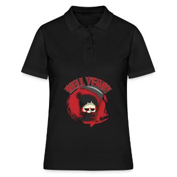 Teufel Sensenmann Hölle Tod Dämon Geschenk - Frauen Polo Shirt - Schwarz - Vorne - Ailine (174cm)