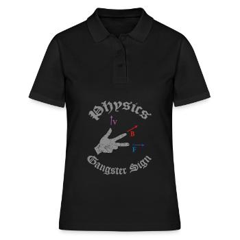 Science physique Science Science cadeau - Polo Femme - noir - Devant - Ailine (174cm)