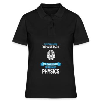 Science physique Science Science cadeau - Polo Femme - noir - Devant - Ailine (174cm)