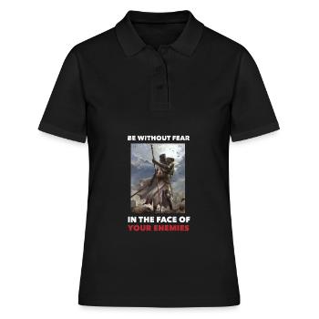Le christianisme cadeau - Polo Femme - noir - Devant - Ailine (174cm)