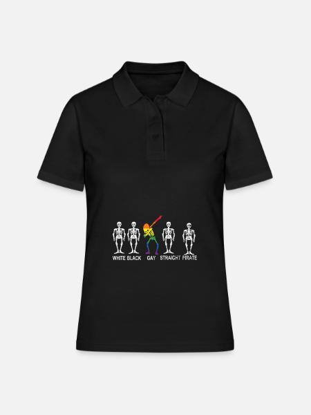 Cadeau Gay Pride - Polo Femme - noir