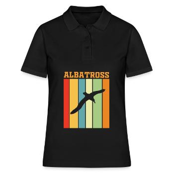 Albatross retro play of colors - Women's Polo Shirt - black - Front - Ailine (174cm)