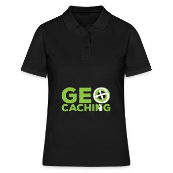 Geocaching loisirs au nom - Polo Femme - noir - Devant - Ailine (174cm)