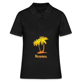 Nouméa vacances de rêve avec soleil - Polo Femme - noir - Devant - Ailine (174cm)