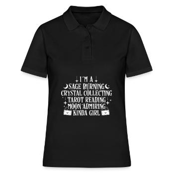 Les filles sorcières | Sorcière Sorcière Sorcière Sorcière Cadeaux - Polo Femme - noir - Devant - Ailine (174cm)