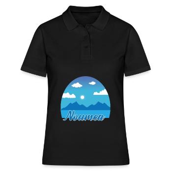 Vacances de rêve Noumea en bleu - Polo Femme - noir - Devant - Ailine (174cm)
