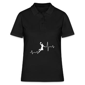 Basketball - Heartbeat - Women's Polo Shirt - black - Front - Ailine (174cm)