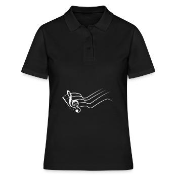 Clef / Musique / Musique - Polo Femme - noir - Devant - Ailine (174cm)