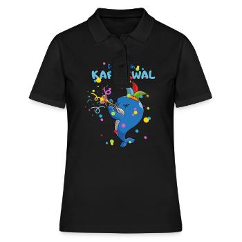 Drôle de baleine Costume de carnaval Costume de carnaval - Polo Femme - noir - Devant - Ailine (174cm)