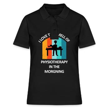 Physical Therapist Humorous Gift Saying Funny - Women's Polo Shirt - black - Front - Ailine (174cm)