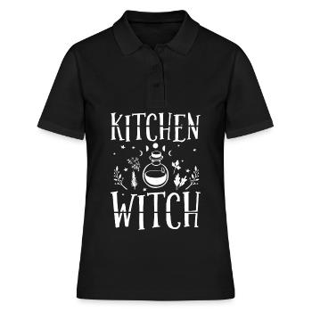 Hexen - Frauen Polo Shirt - Schwarz - Vorne - Ailine (174cm)