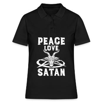 Satanisme Dictons drôles Satan Satanist Gifts - Polo Femme - noir - Devant - Ailine (174cm)