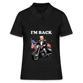 Notre président est de retour pour les élections américaines de 2024 - Polo Femme - noir - Devant - Ailine (174cm)