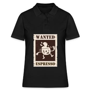 Wanted Espresso - Women's Polo Shirt - black - Front - Ailine (174cm)