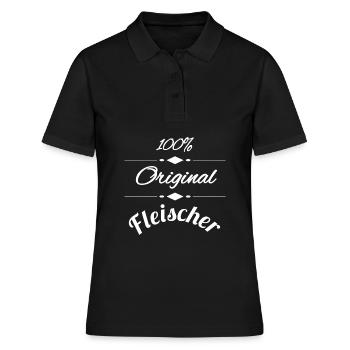 Fleischer - Frauen Polo Shirt - Schwarz - Vorne - Ailine (174cm)