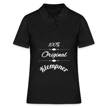Klempner - Frauen Polo Shirt - Schwarz - Vorne - Ailine (174cm)