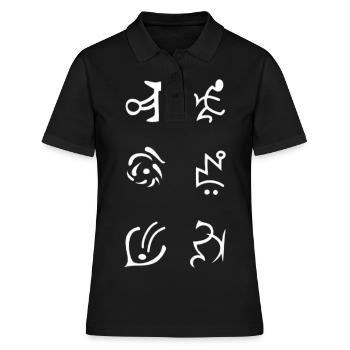 Diablo Runenwort Botd - Polo Femme - noir - Devant - Ailine (174cm)