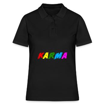 Karma - Women's Polo Shirt - black - Front - Ailine (174cm)
