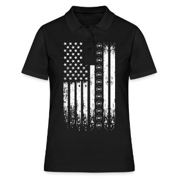 Vinyl LP Record Collector - Women's Polo Shirt - black - Front - Ailine (174cm)