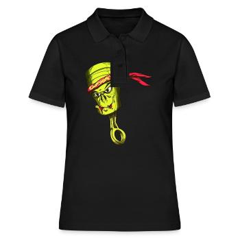 GROMPY GROMSP! OSÉ - Polo Femme - noir - Devant - Ailine (174cm)