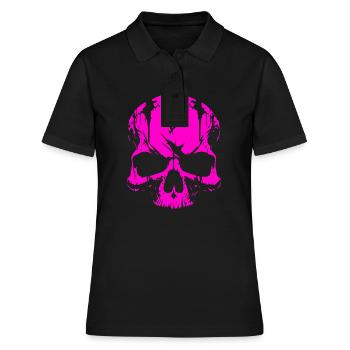 Crâne rose Crâne - Polo Femme - noir - Devant - Ailine (174cm)