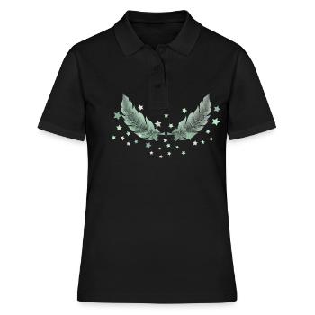 Two feathers - Women's Polo Shirt - black - Front - Ailine (174cm)