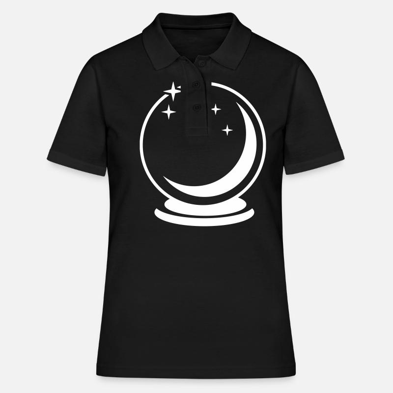 glass sphere - Women's Polo Shirt - black