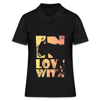Petit âne ambulant d’âne Cadeau - Polo Femme - noir - Devant - Ailine (174cm)