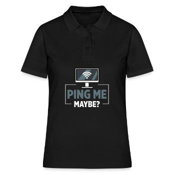 Administrateur réseau Administrateur système Réseau - Polo Femme - noir - Devant - Ailine (174cm)