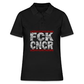 FCK Cancer – Fort contre le cancer - Polo Femme - noir - Devant - Ailine (174cm)