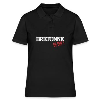 Bretonne de ouf - Polo Femme - noir - Devant - Ailine (174cm)