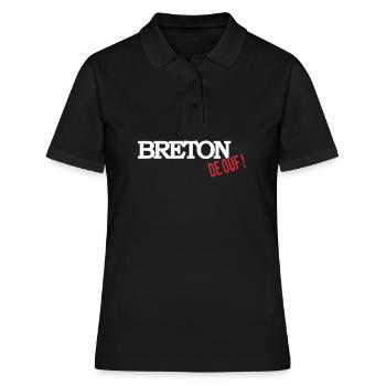 Breton de ouf - Polo Femme - noir - Devant - Ailine (174cm)
