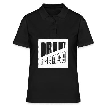 Drum And Bass musique électronique DNB, bass - Polo Femme - noir - Devant - Ailine (174cm)