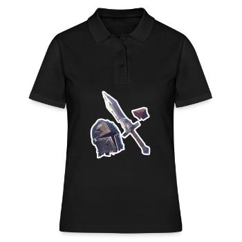 Objets RPG Casque d’épée T-shirt RPG - Polo Femme - noir - Devant - Ailine (174cm)
