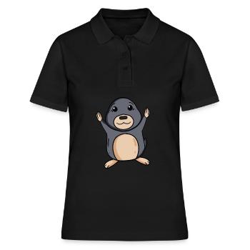 Taupe - Polo Femme - noir - Devant - Ailine (174cm)