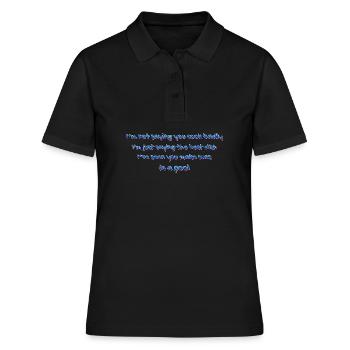Poolküchen-Witz - Frauen Polo Shirt - Schwarz - Vorne - Ailine (174cm)