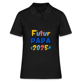 Future Dad 2025 Rainbow - Women's Polo Shirt - black - Front - Ailine (174cm)