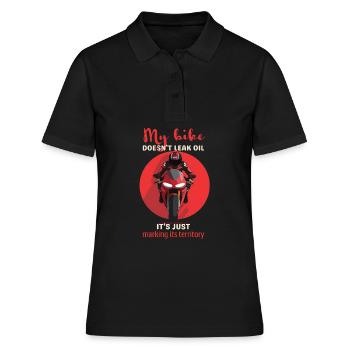 My Bike Territory Humor - Women's Polo Shirt - black - Front - Ailine (174cm)